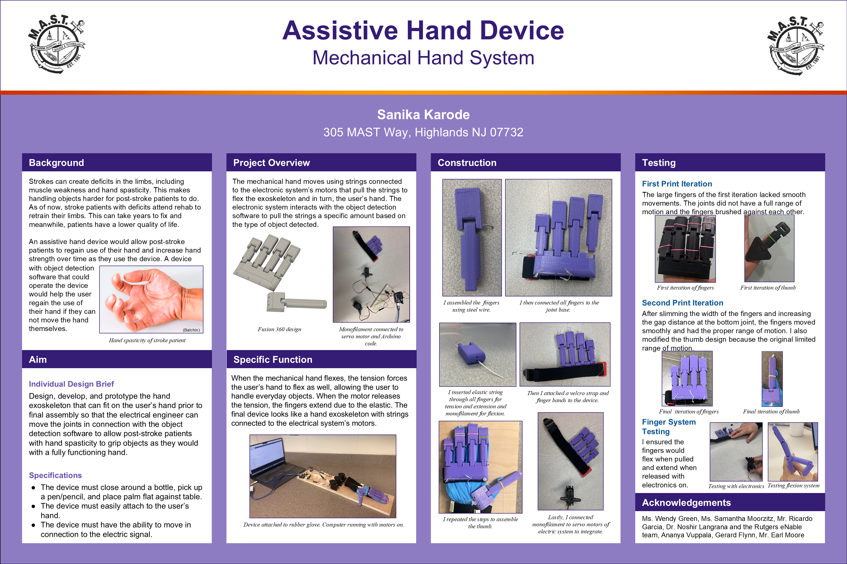 Technical Drawing and Research Poster