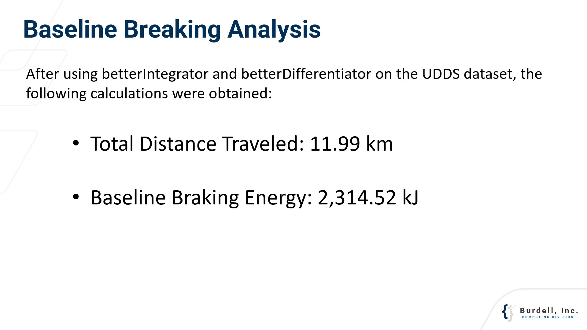 Baseline Results